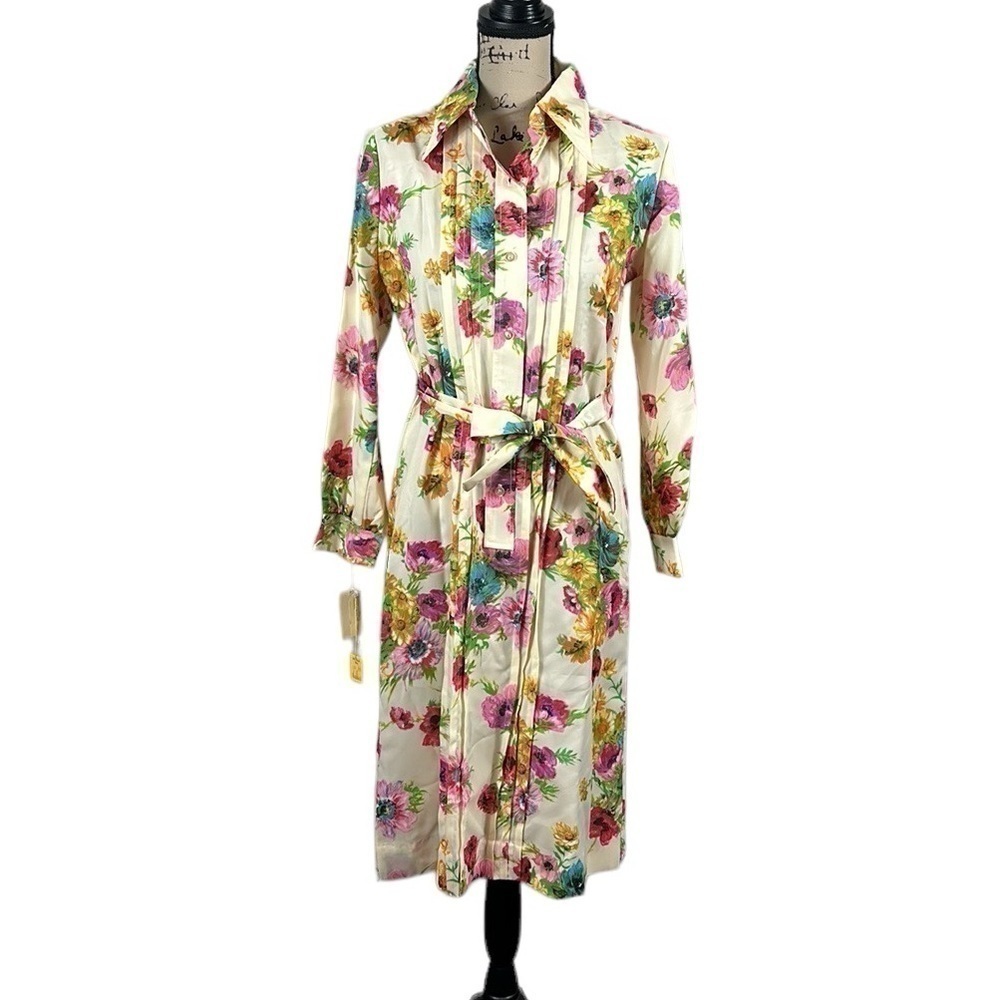 Vintage 60’s Spectator II Floral Shirt Dress Size 10(S)
